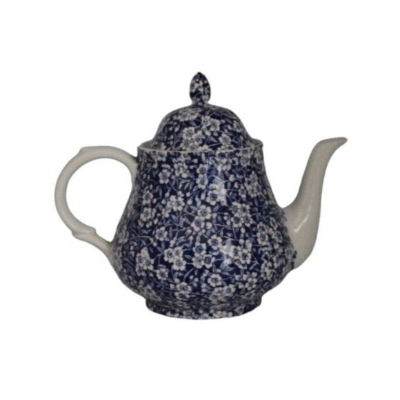 Arthur Wood Teapot Ironstone Blue and White Floral Chintz - Picture 1 of 9
